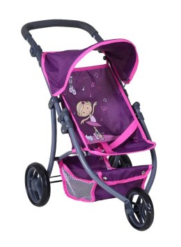 Fioletowy wózek dla lalek spacerówka Jogger Lio Knorr Toys 80268